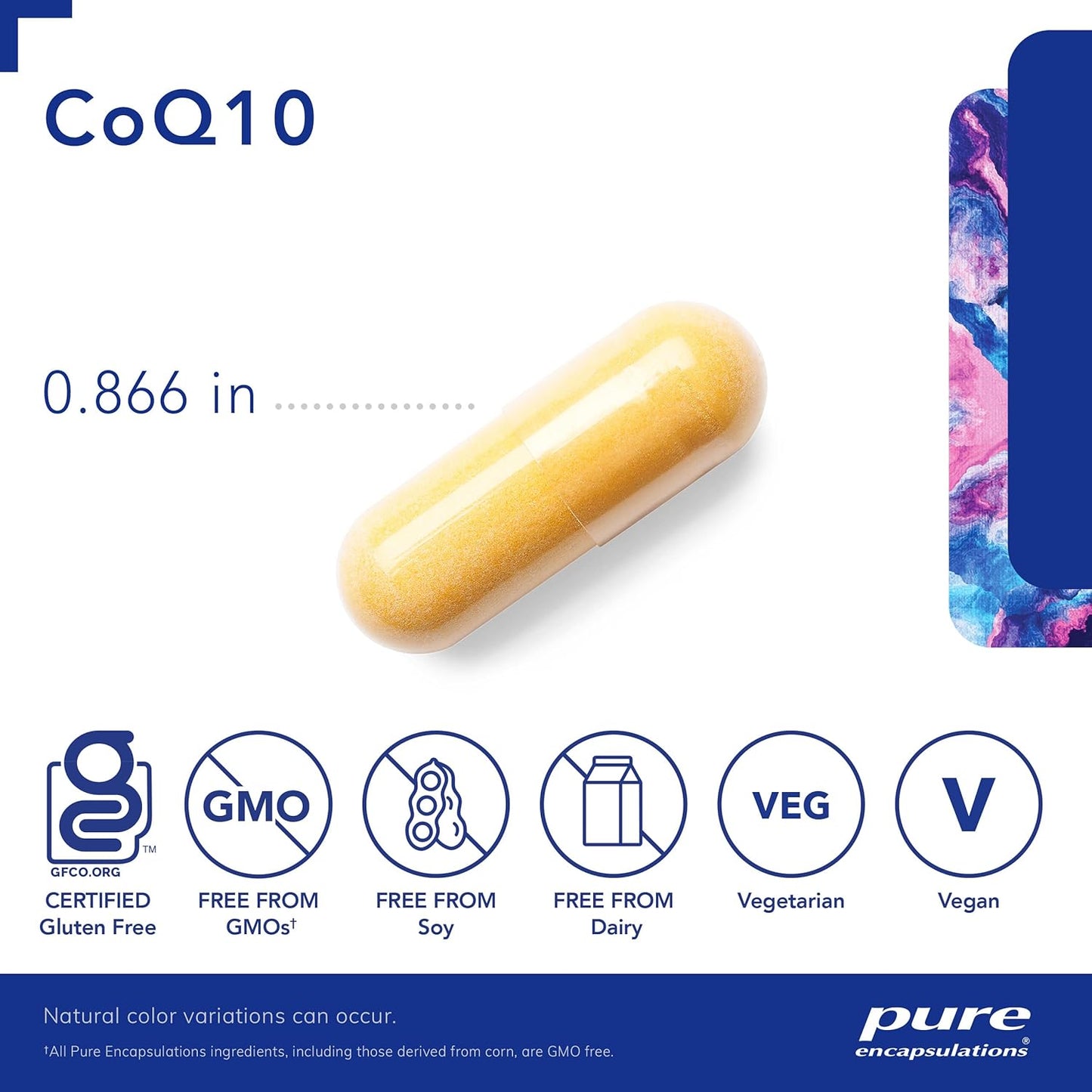 Pure Encapsulations CoQ10 120 mg - Coenzyme Q10 Supplement for Heart Health, Energy, Antioxidants, Brain & Memory Health - Cellular Health, Cognition & Cardiovascular Support* - 60 Capsules